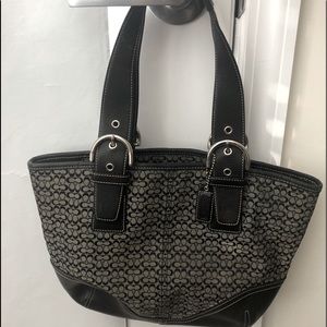 Coach- Grey/Black shoulder bag